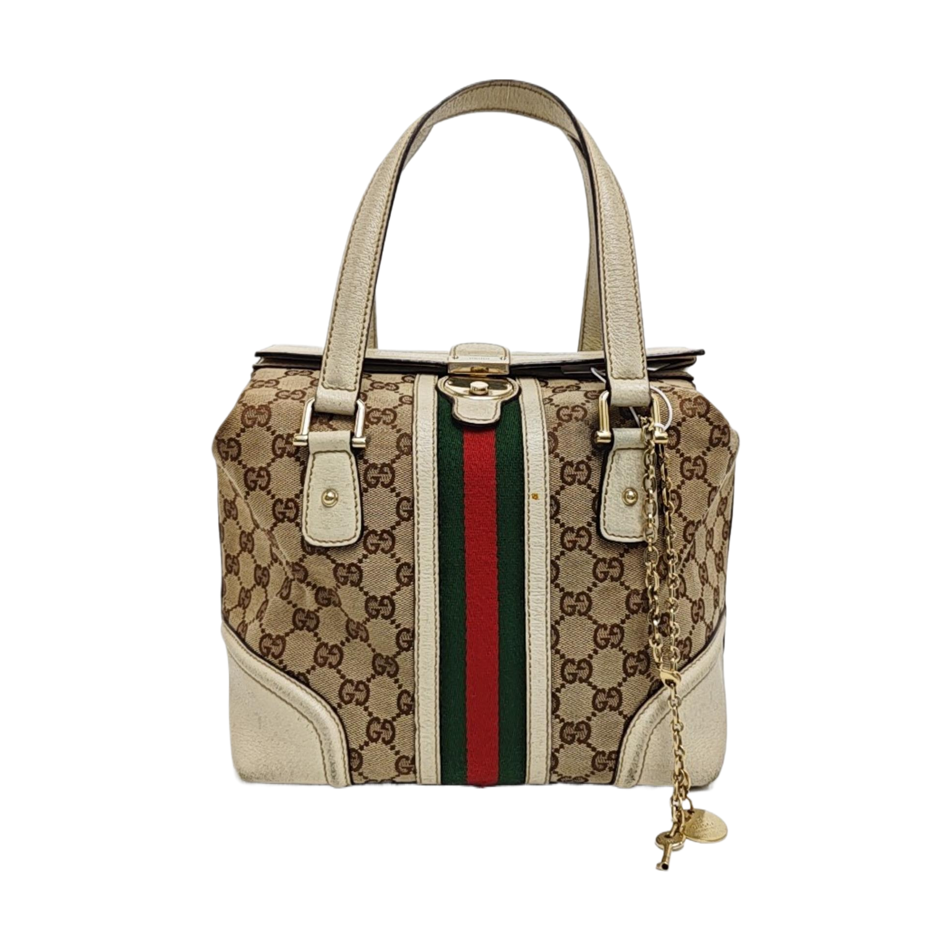 Monogram Canvas Tote Bag Brown