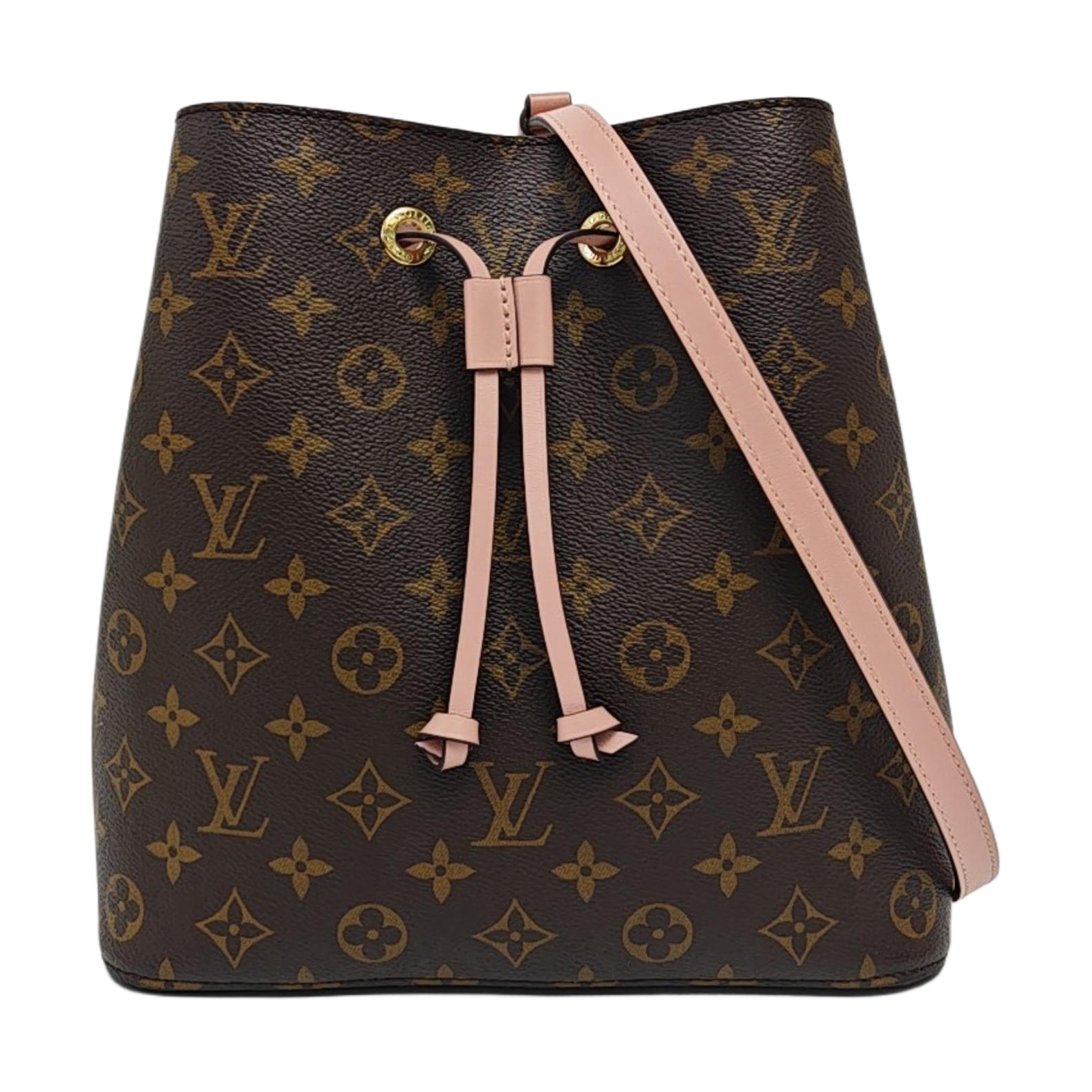 NÉONOÉ MM Monogram Coated Canvas Brown