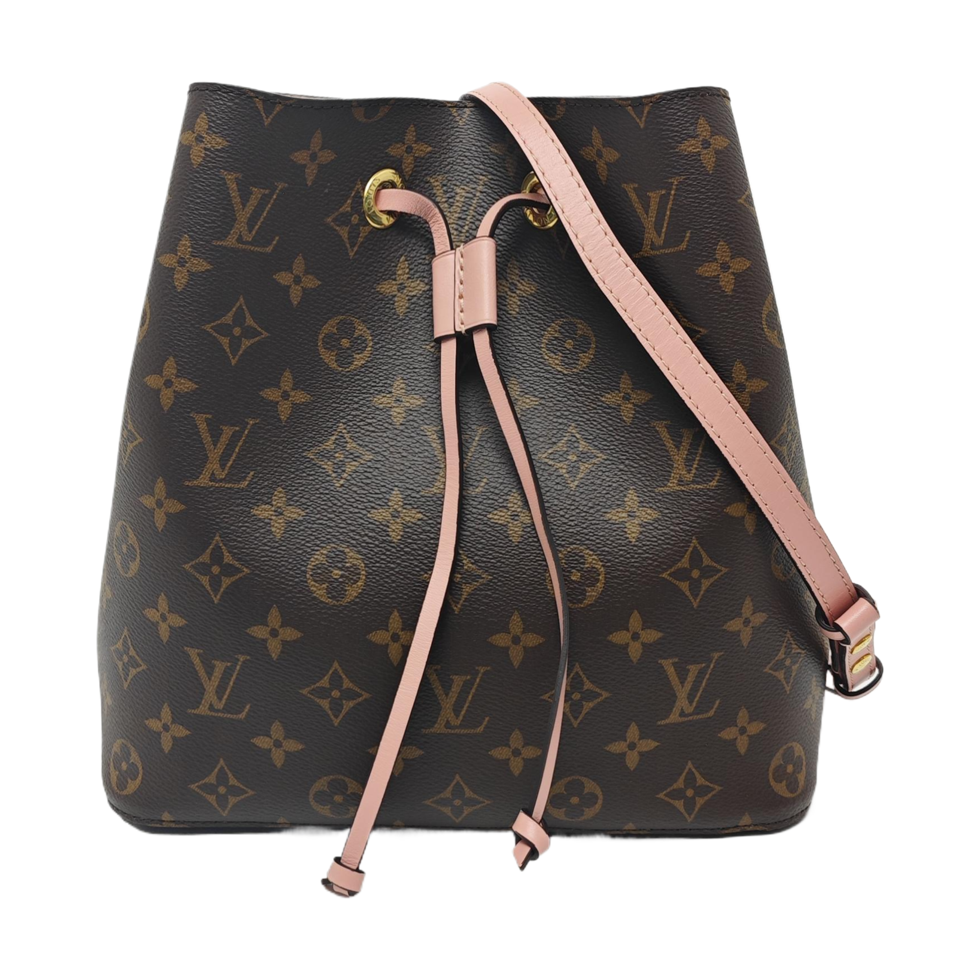 NÉONOÉ MM Monogram Coated Canvas Brown