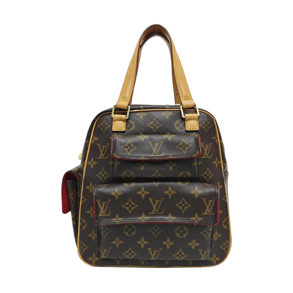 EXCENTRI-CITE Monogram Coated Canvas Brown