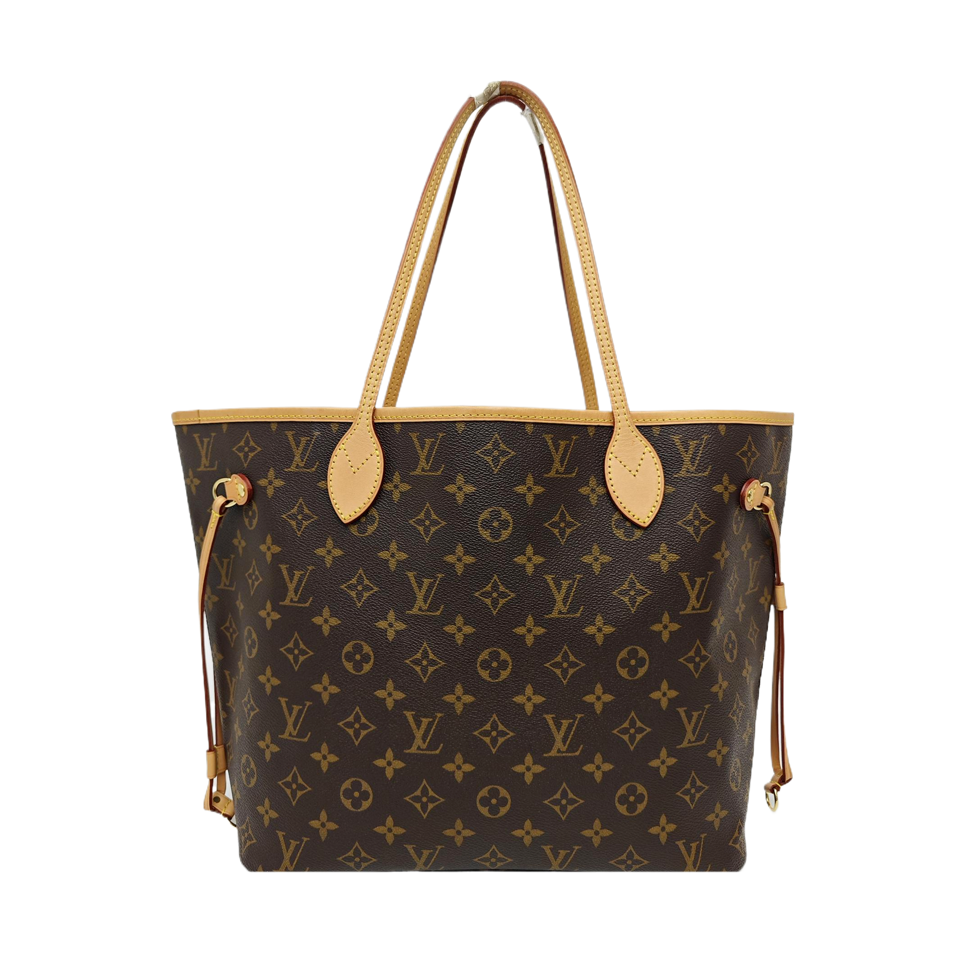 NEVERFULL MM Monogram Coated Canvas Brown