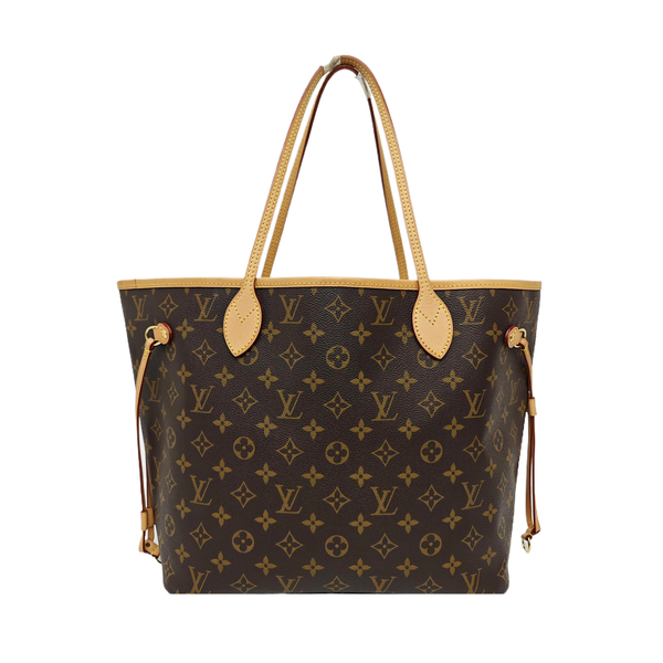 NEVERFULL MM Monogram Coated Canvas Brown
