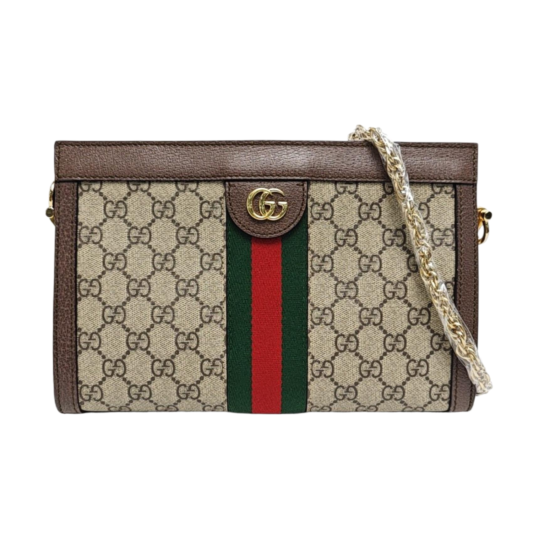 Ophidia Small Monogram Lona Revestida Beige