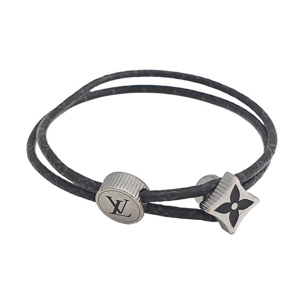 Coated Canvas Black Bangle
