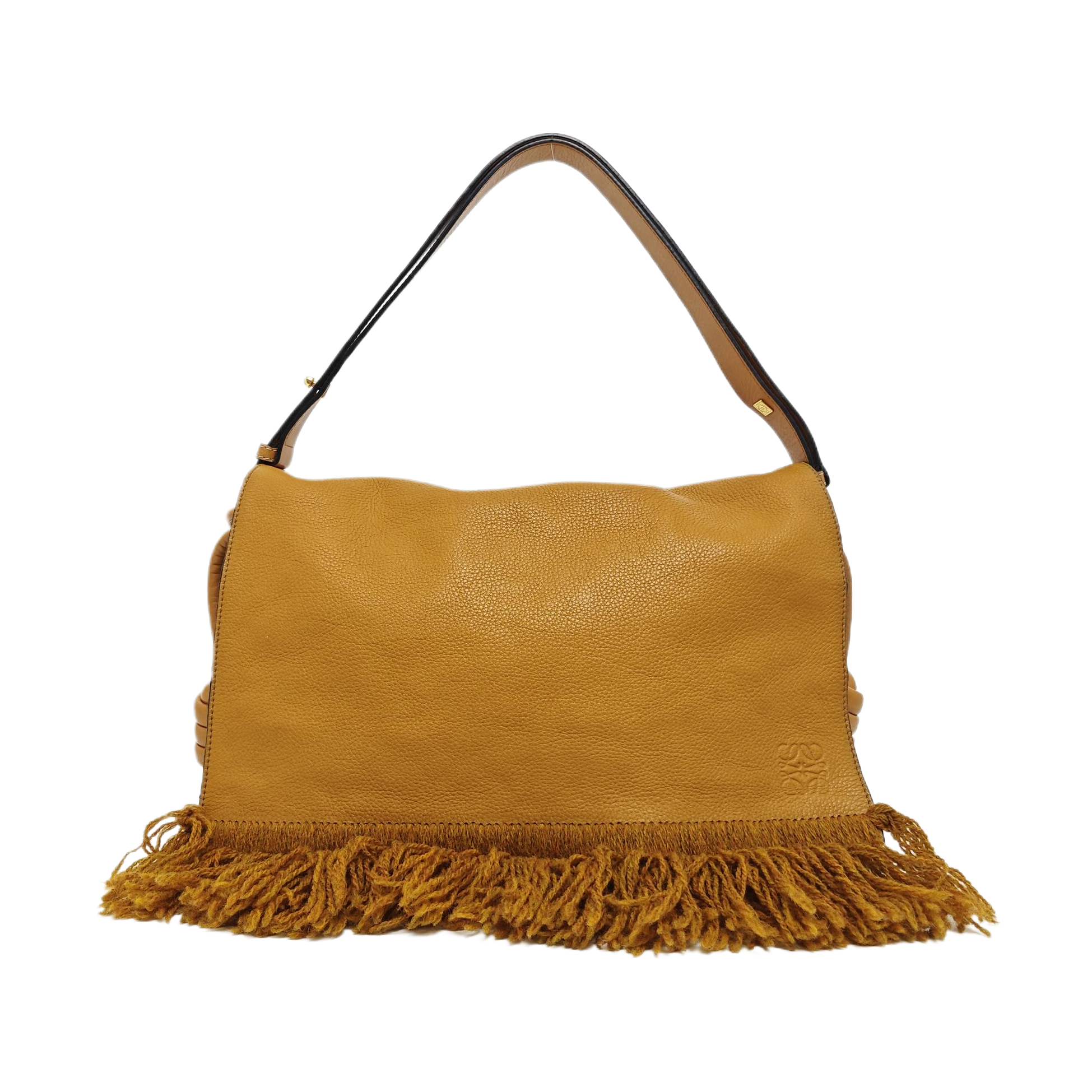 Calfskin Shoulder Bag Yellow
