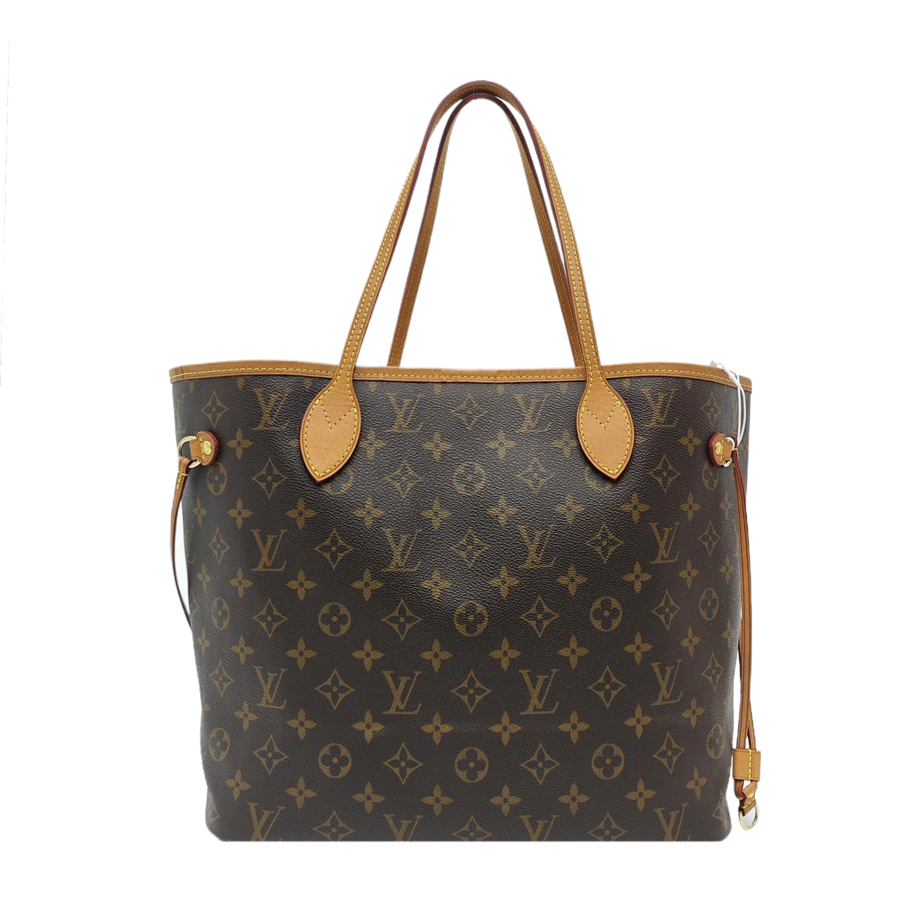 NEVERFULL MM Monogram Coated Canvas Brown