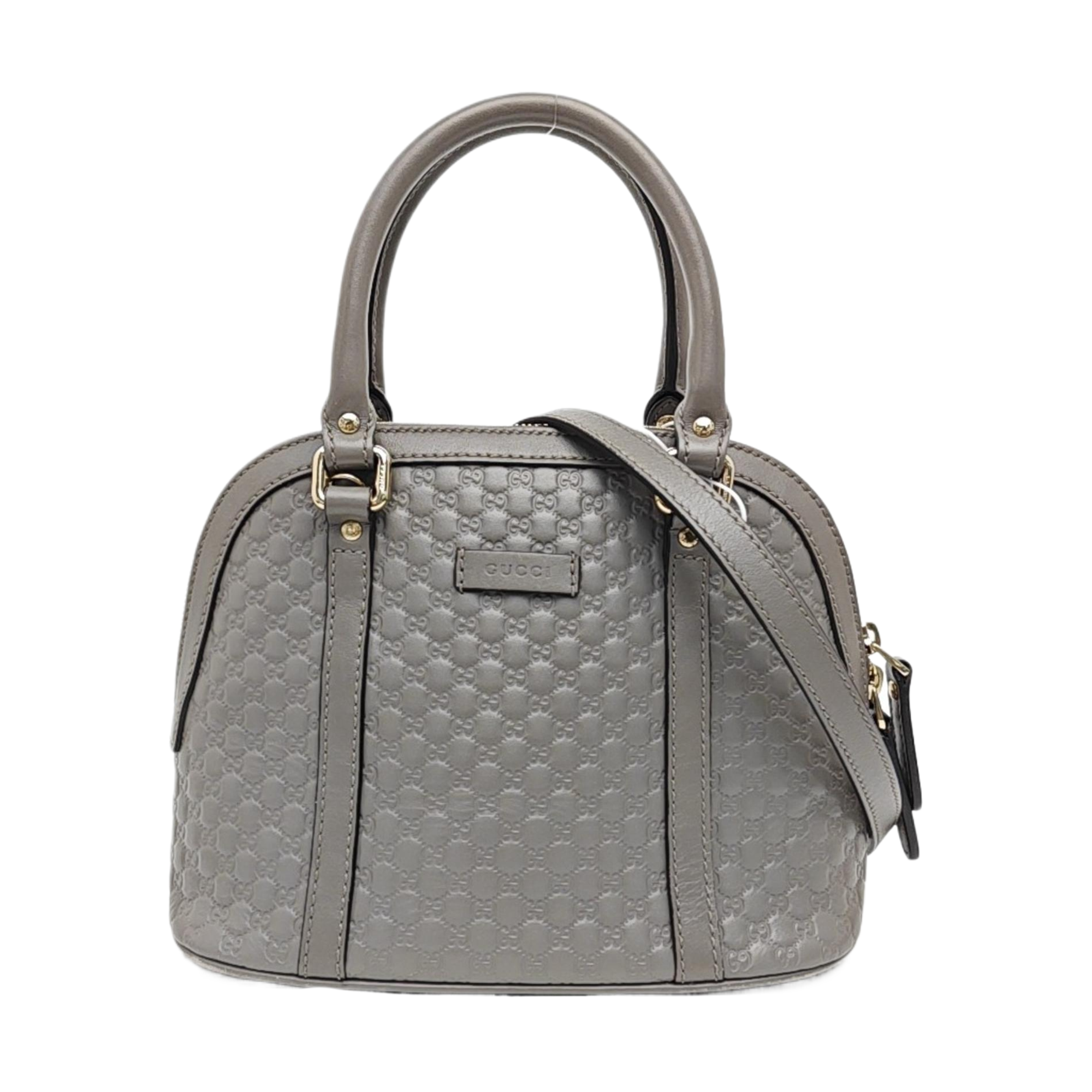 Microguccissima Monogram Calfskin Gray