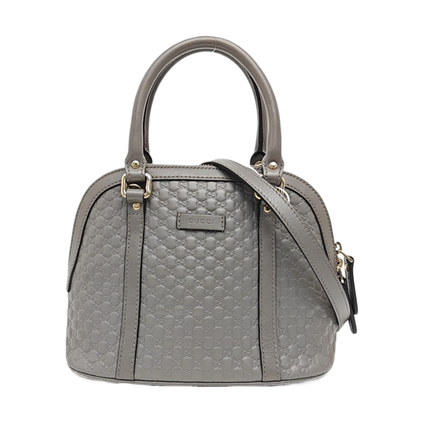 Microguccissima Monogram Calfskin Gray