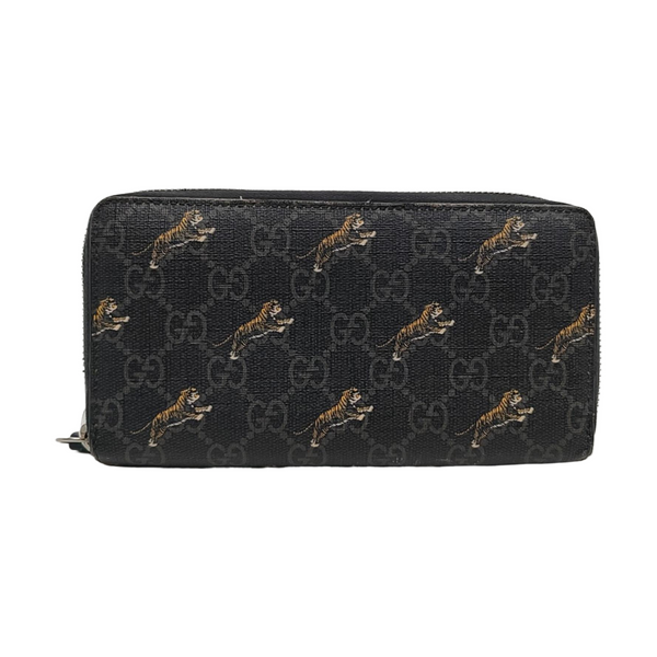 Monogram Coated Canvas Clutch Black
