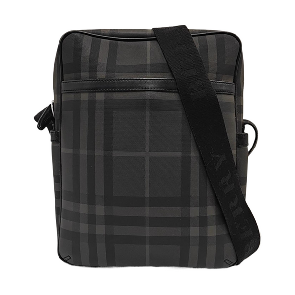 Coated Canvas Shoulder Bag Gray