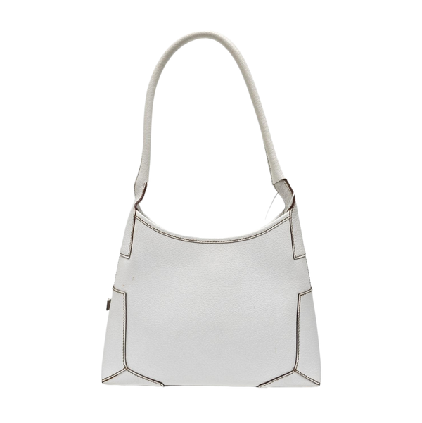 Calfskin Top Handle Bag White
