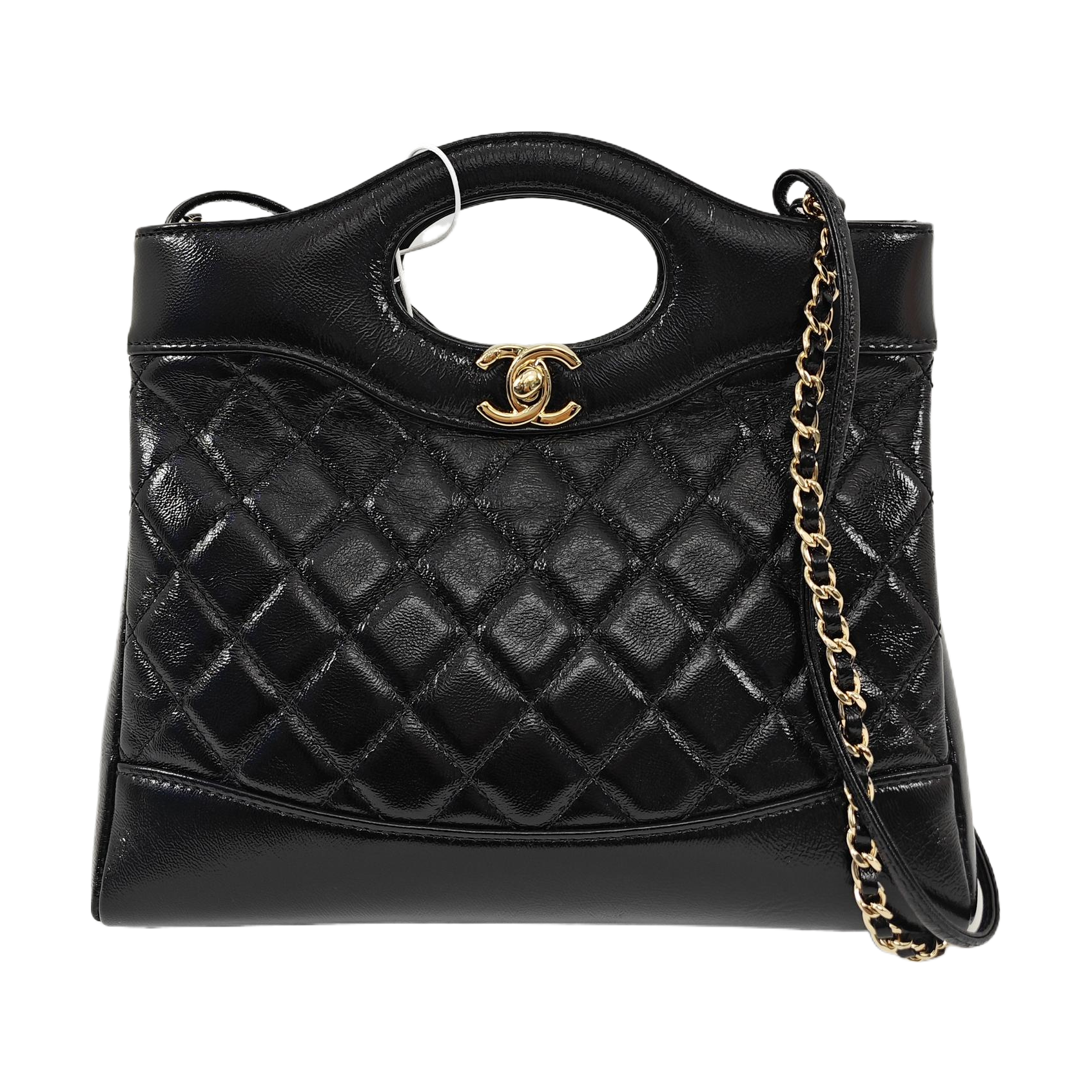 CHANEL 31 Mini Quilted Calfskin Black