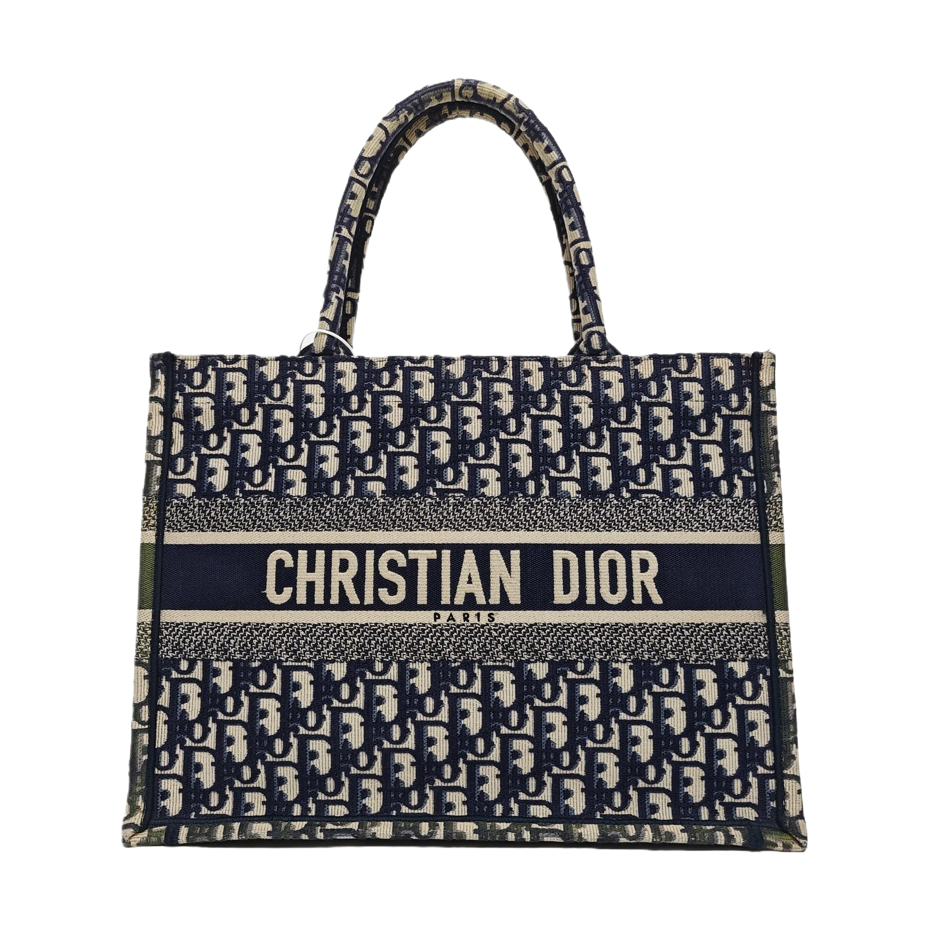 Book Tote Medium Oblique Canvas Blue