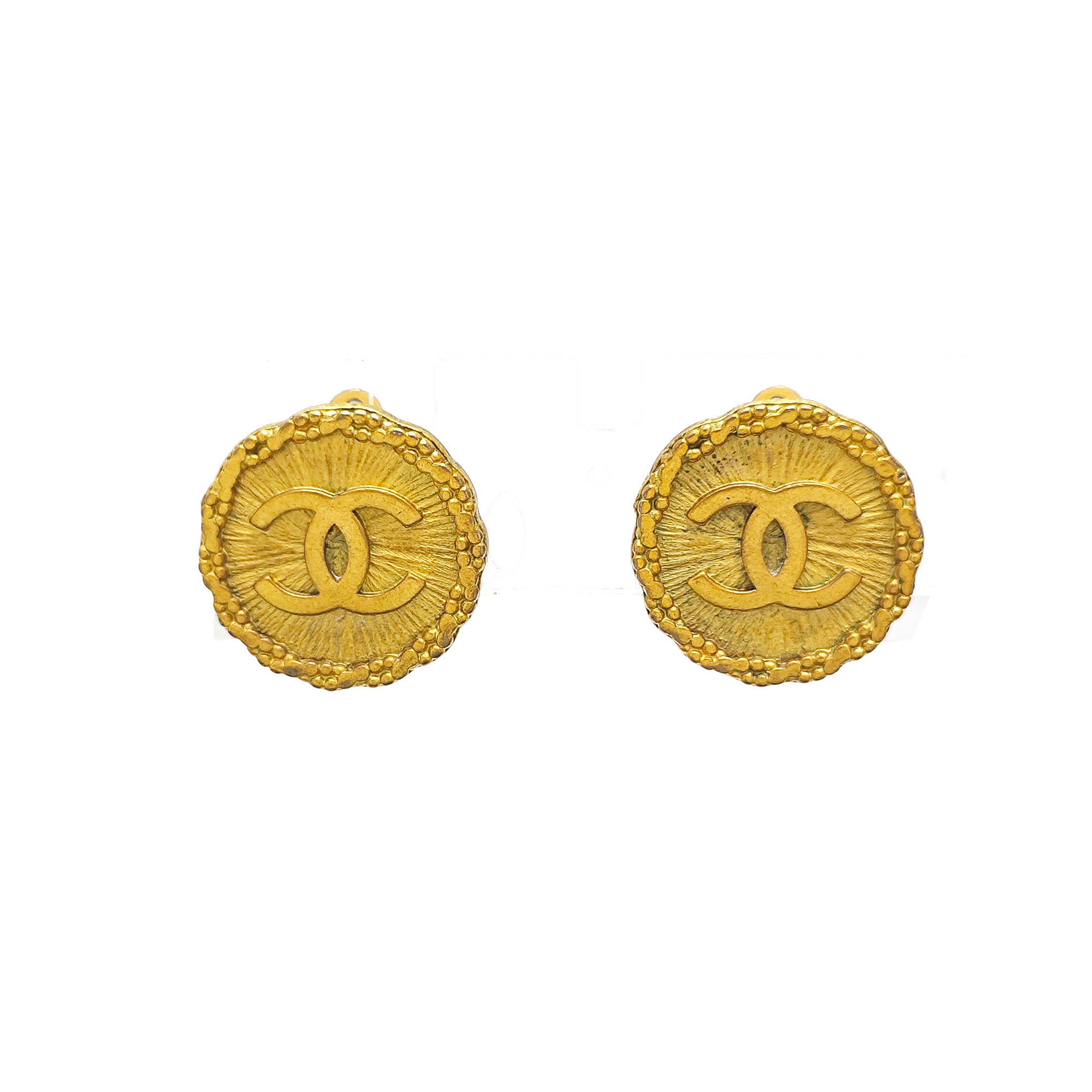 Metal Gold Clip On Earrings