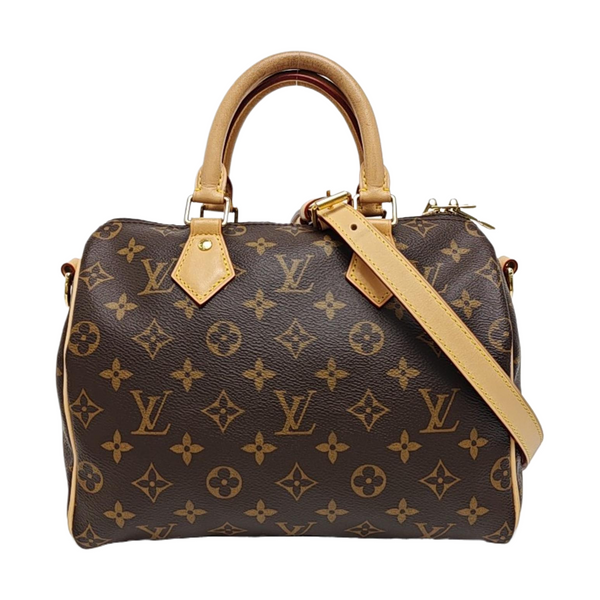 SPEEDY 25 Monogram Coated Canvas Brown