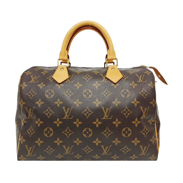 SPEEDY 30 Monogram Coated Canvas Brown