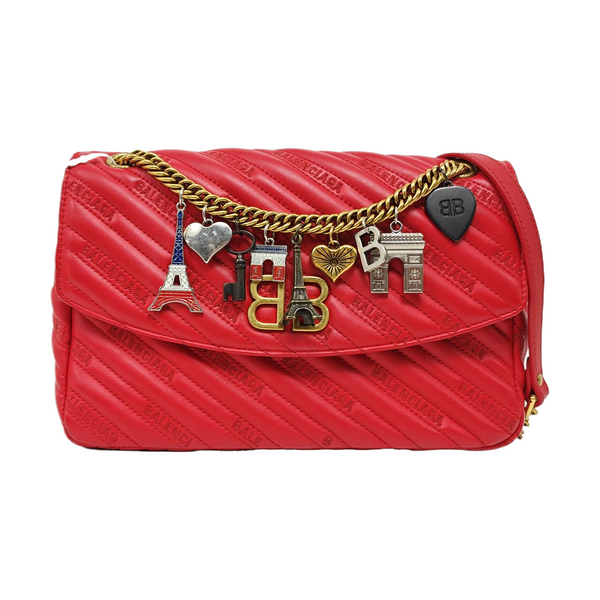 BB Quilted Calfskin Red