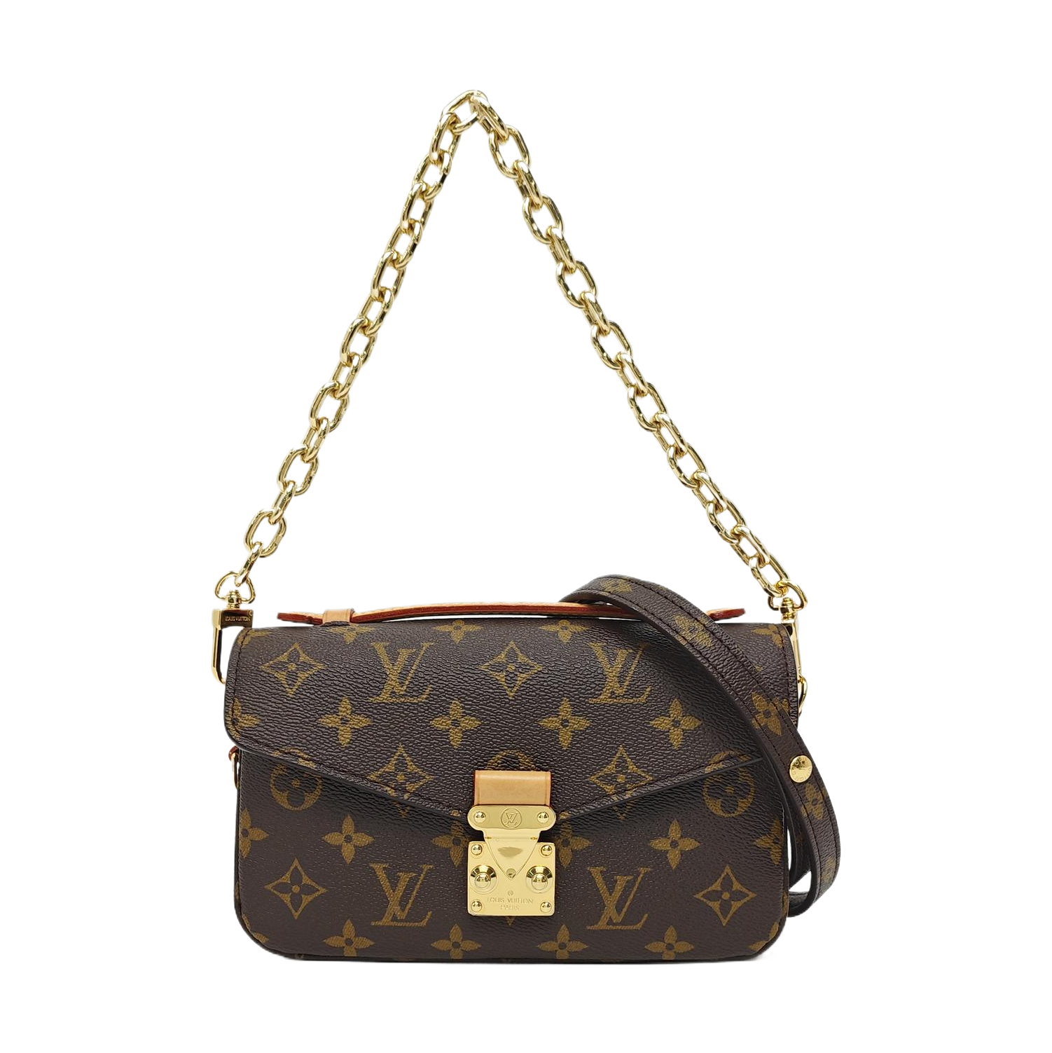 MÉTIS EAST WEST Monogram Coated Canvas Brown