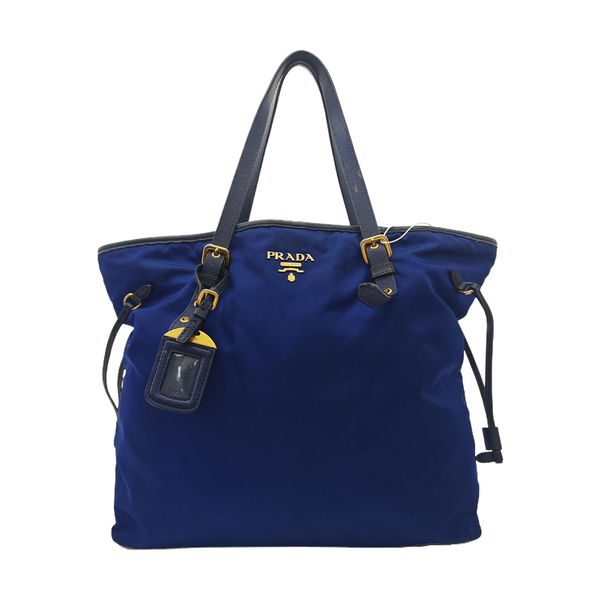 Nylon Tote Bag Blue