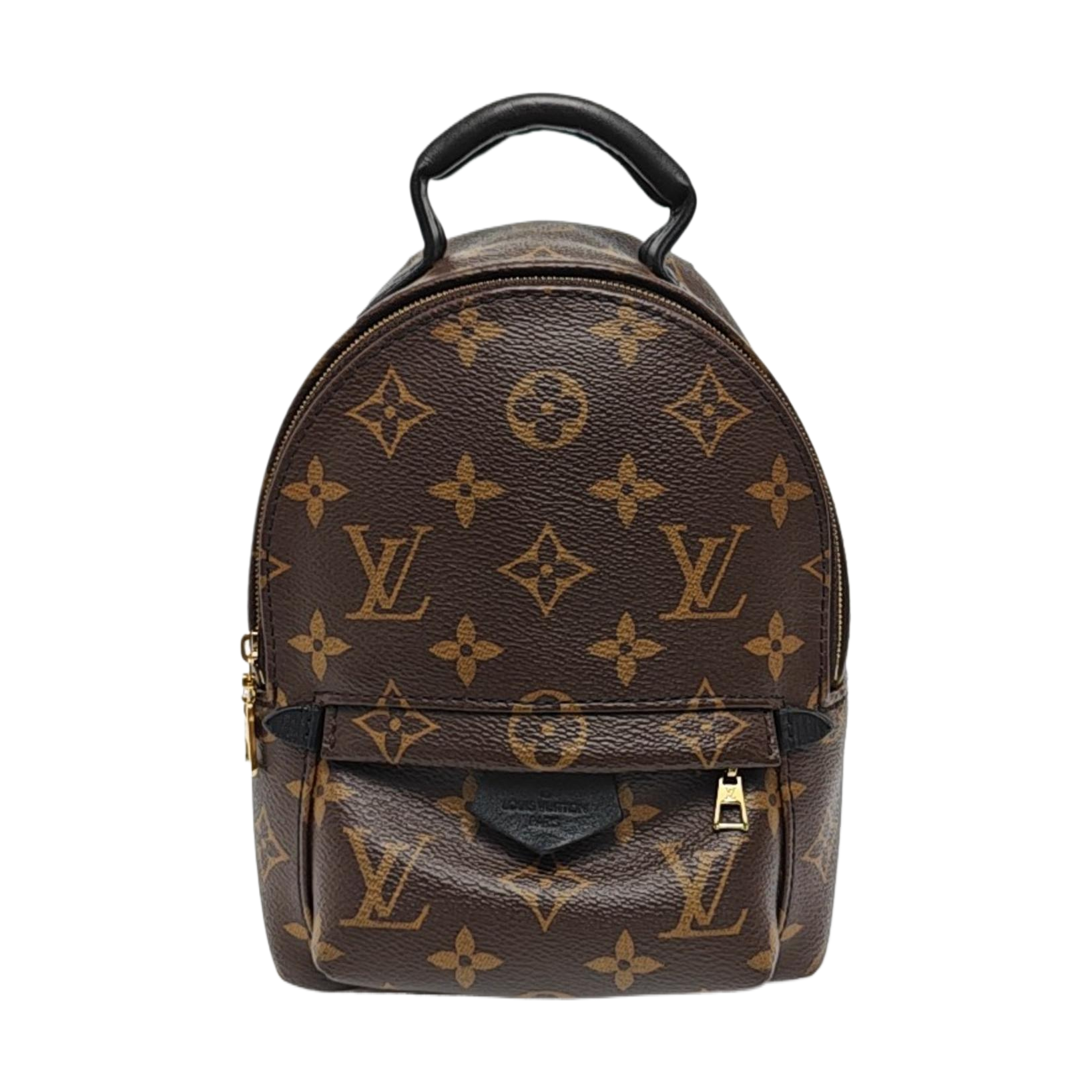 PALM SPRINGS Mini Monogram Coated Canvas Brown