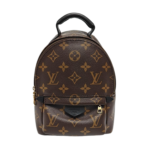 PALM SPRINGS Mini Monogram Coated Canvas Brown
