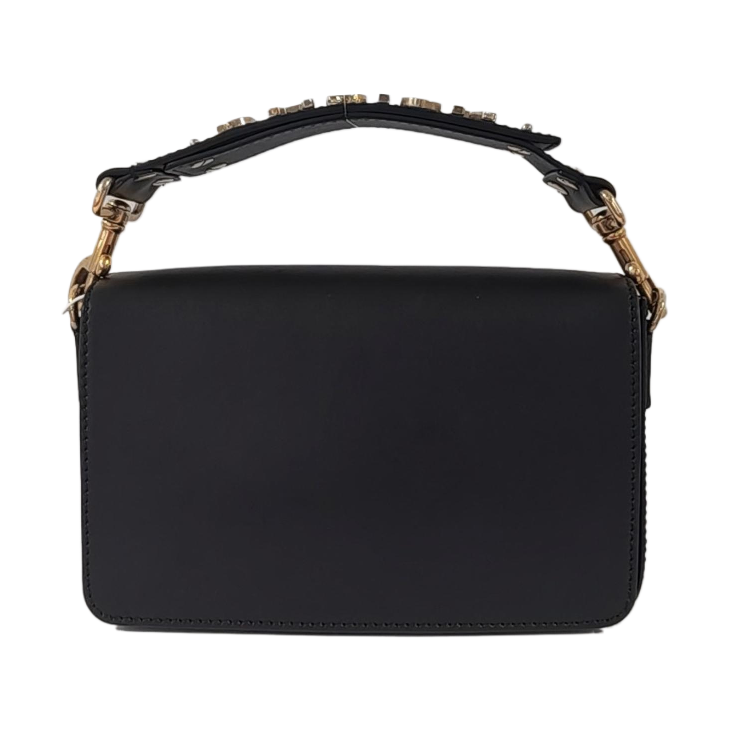 Calfskin Top Handle Bag Black