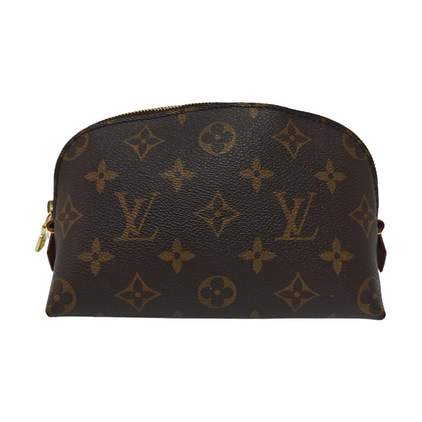 COSMETIC PM Monogram Coated Canvas Brown