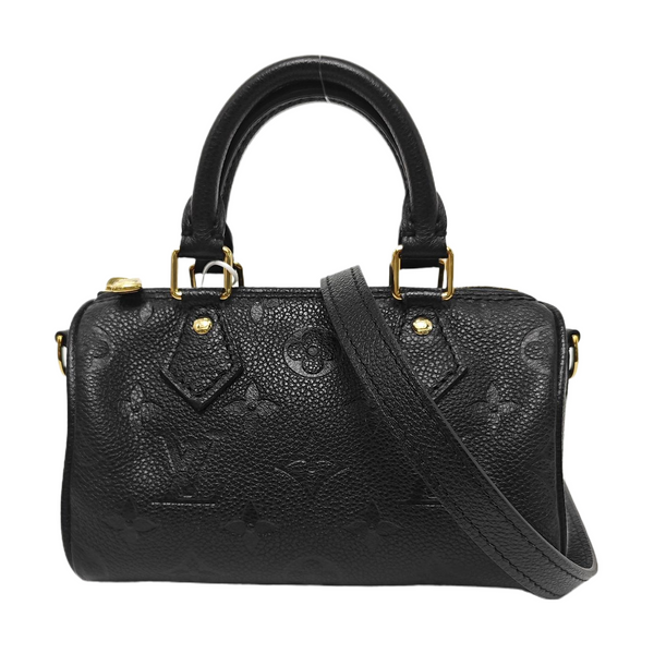 SPEEDY Nano Monogram Calfskin Black