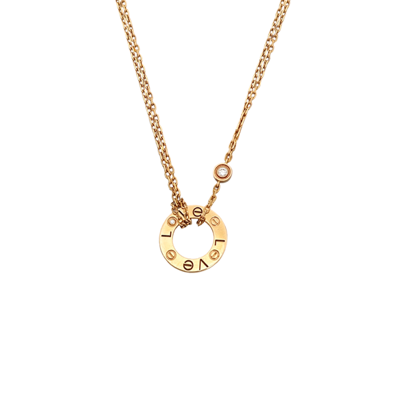LOVE 18k Rose Gold Necklace