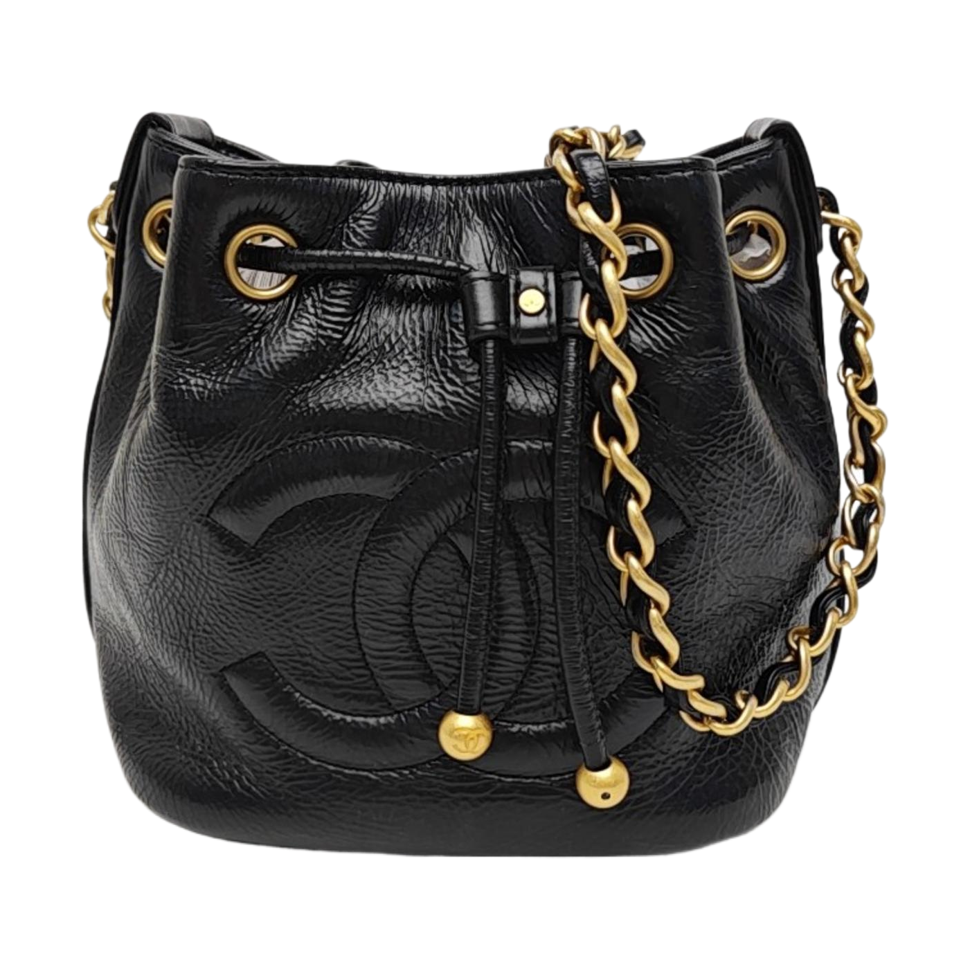 Calfskin Shoulder Bag Black