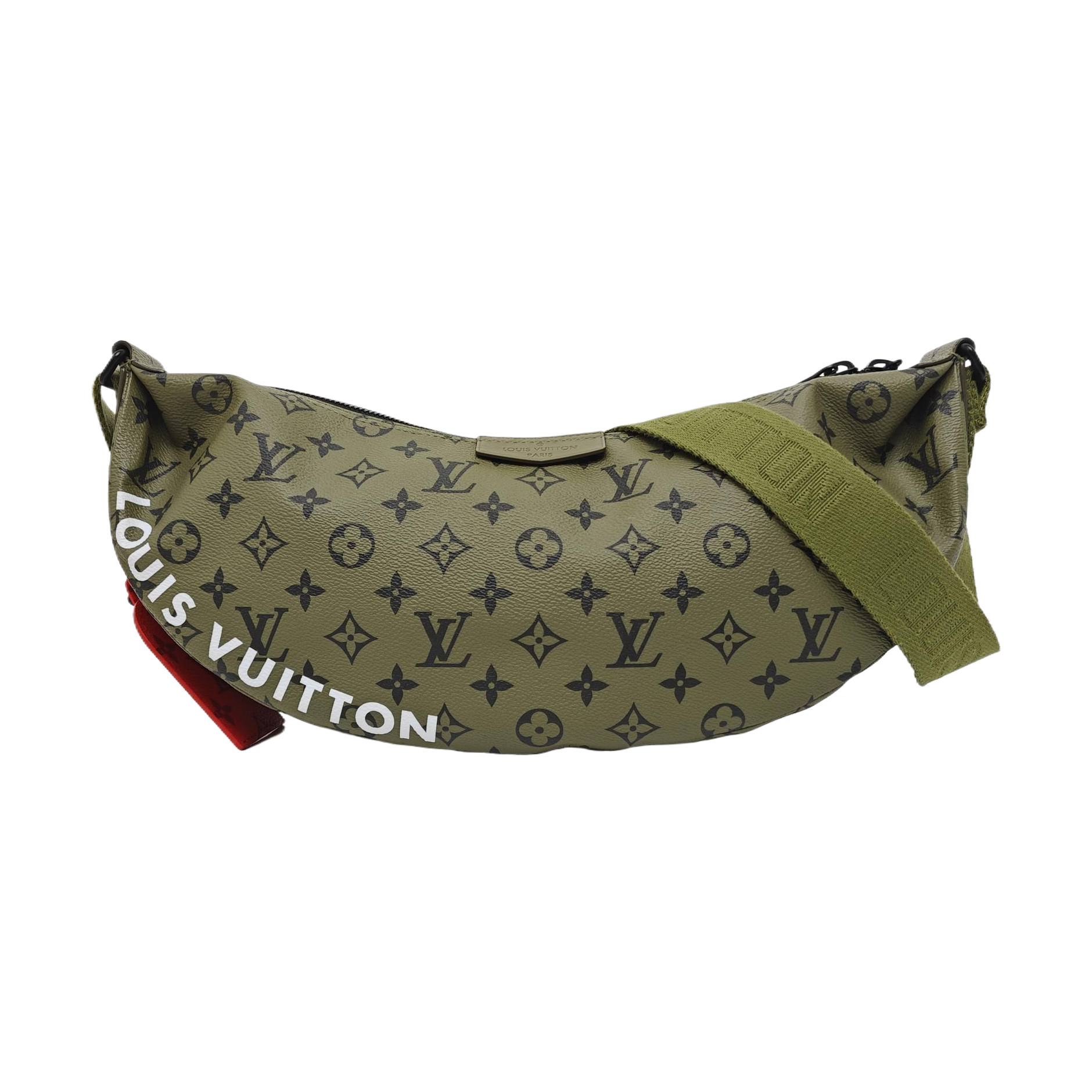 Monogram Coated Canvas Shoulder Bag Green
