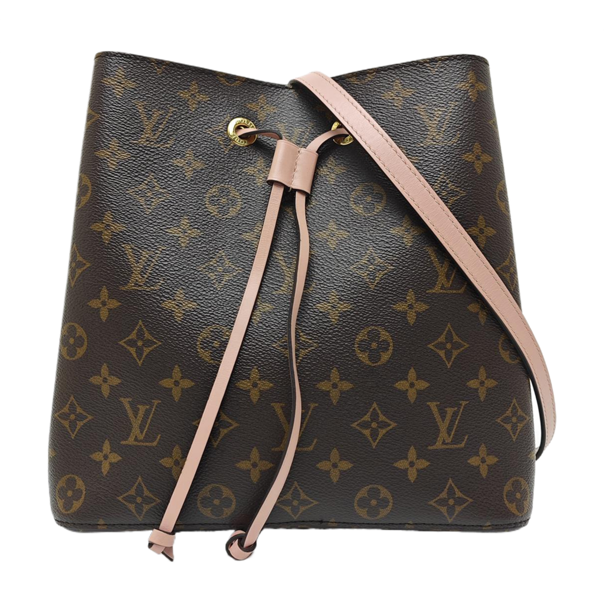 NÉONOÉ MM Monogram Coated Canvas Brown