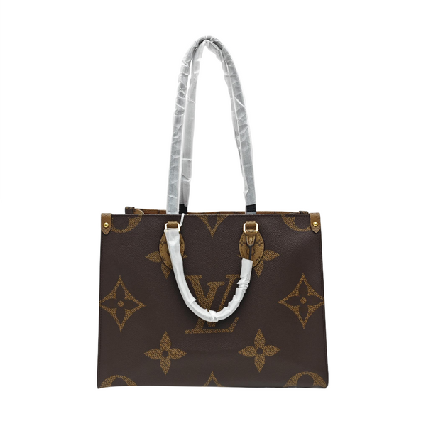 ONTHEGO MM Monogram Coated Canvas Brown