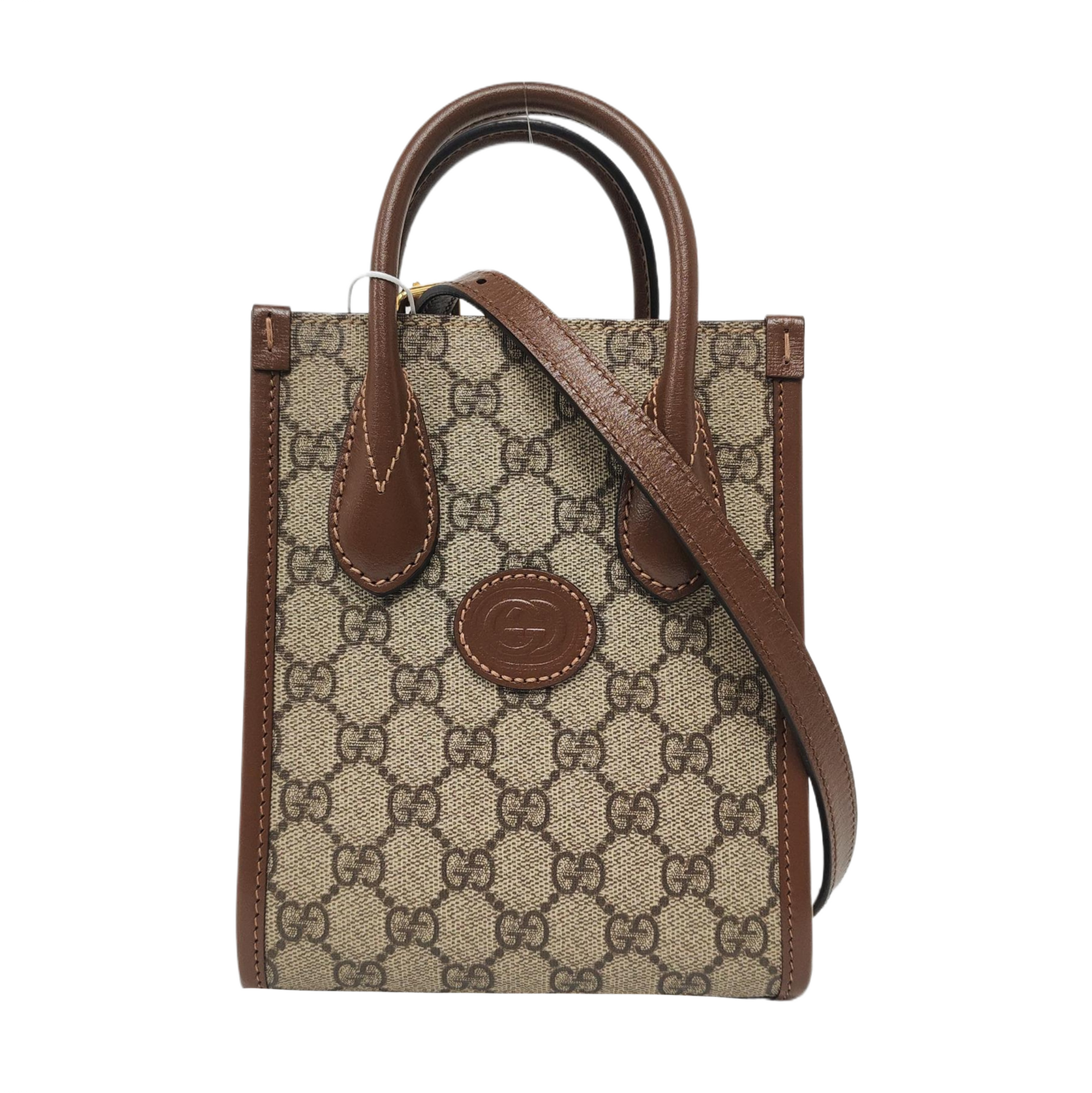 Retro Mini Monogram Coated Canvas Beige
