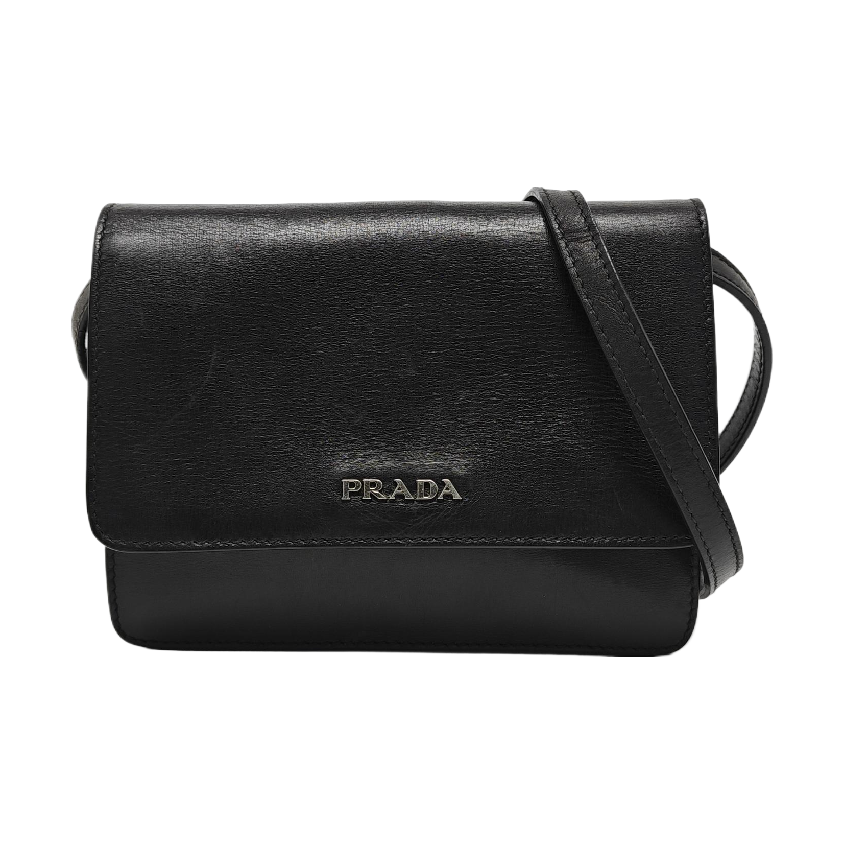 Calfskin Shoulder Bag Black