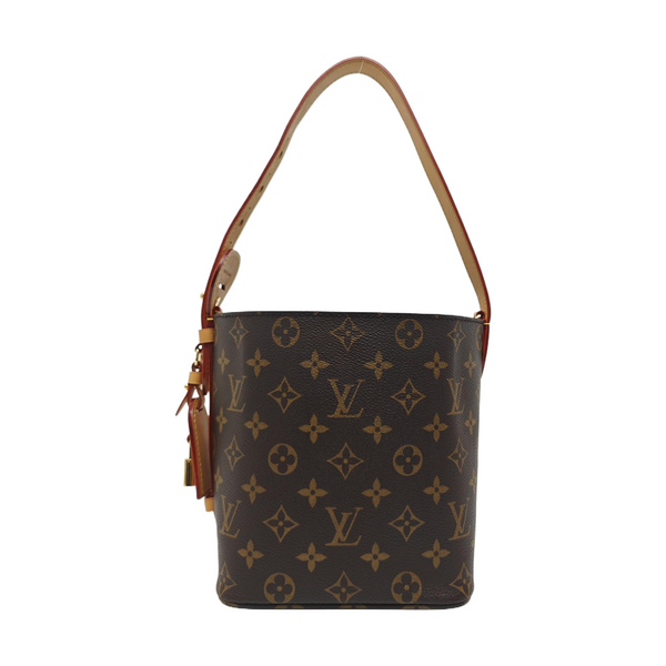 ALL IN BB Monogram Coated Canvas Brown