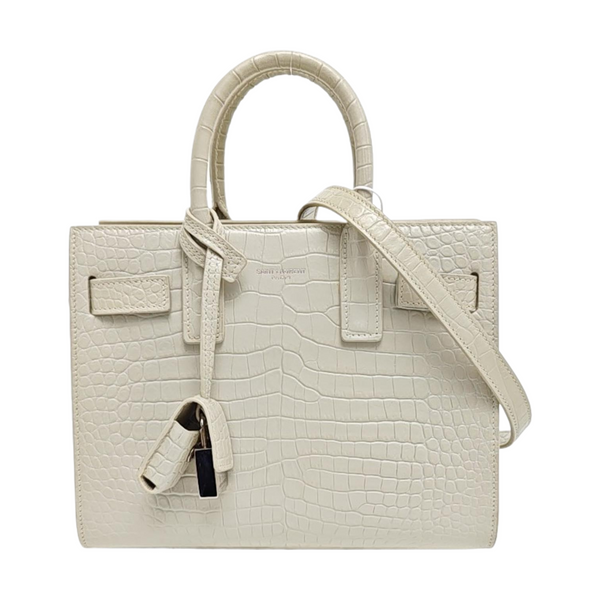 SAC DE JOUR Nano Calfskin White