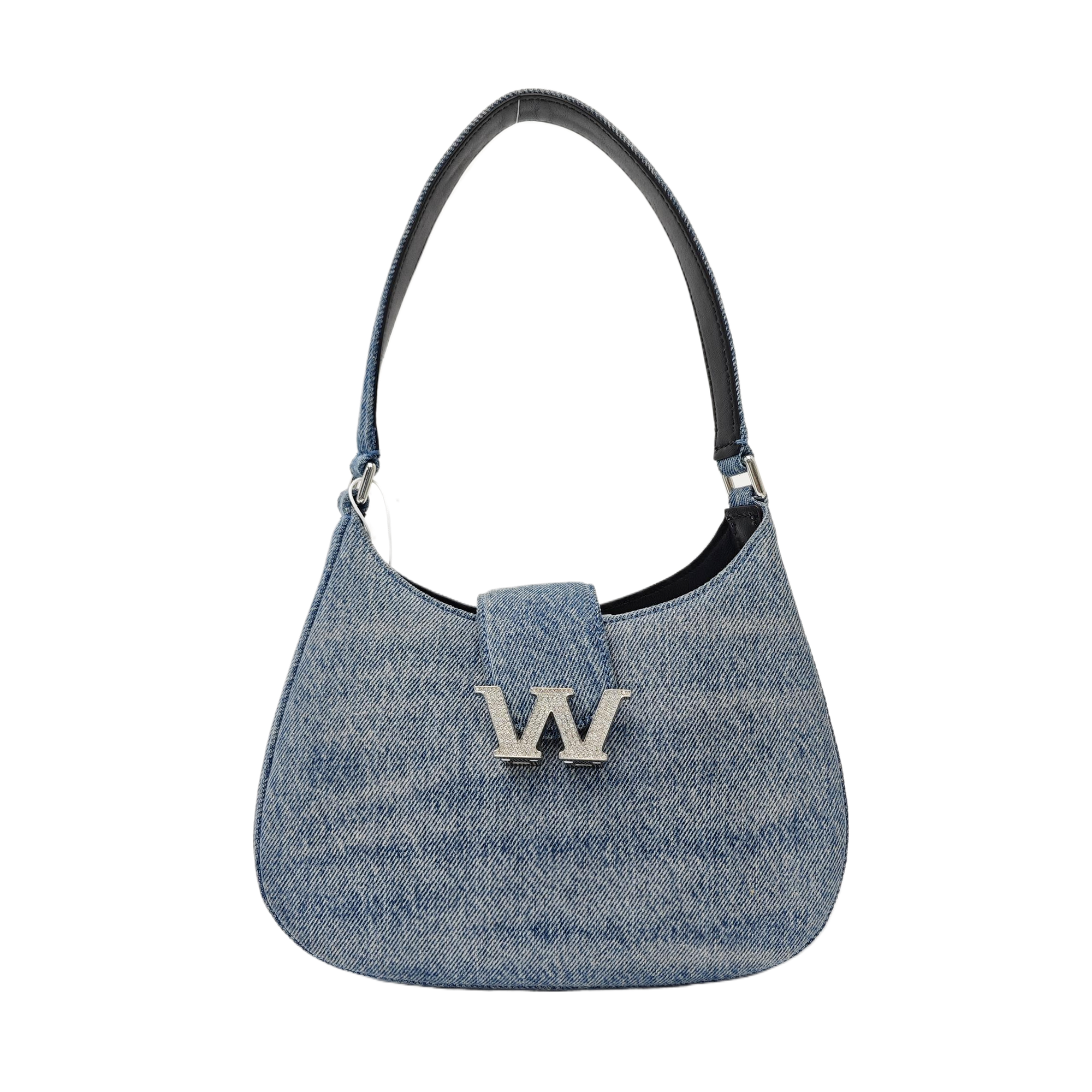 Denim Top Handle Bag Blue