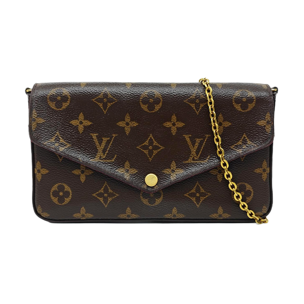 FÉLICIE Monogram Coated Canvas Brown