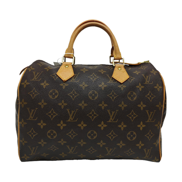 SPEEDY 30 Monogram Coated Canvas Brown