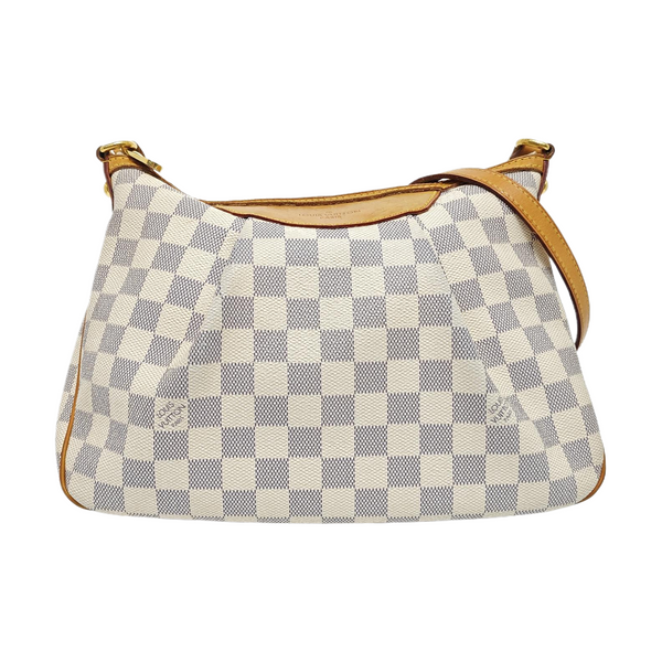 SIRACUSA PM Damier Azur Coated Canvas White