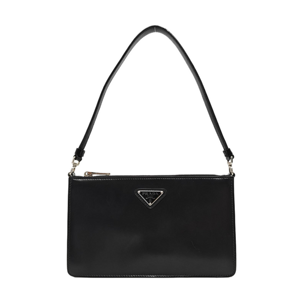 Calfskin Top Handle Bag Mini Black