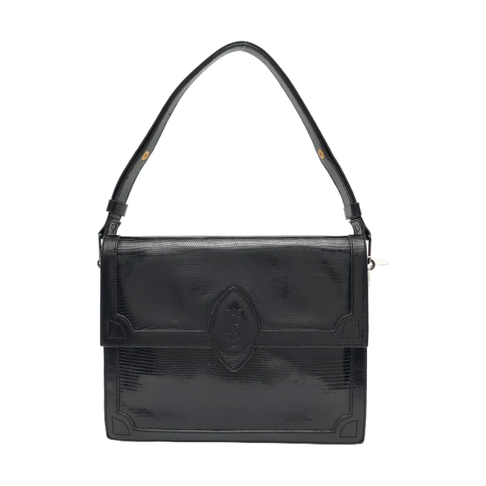 Calfskin Shoulder Bag Black