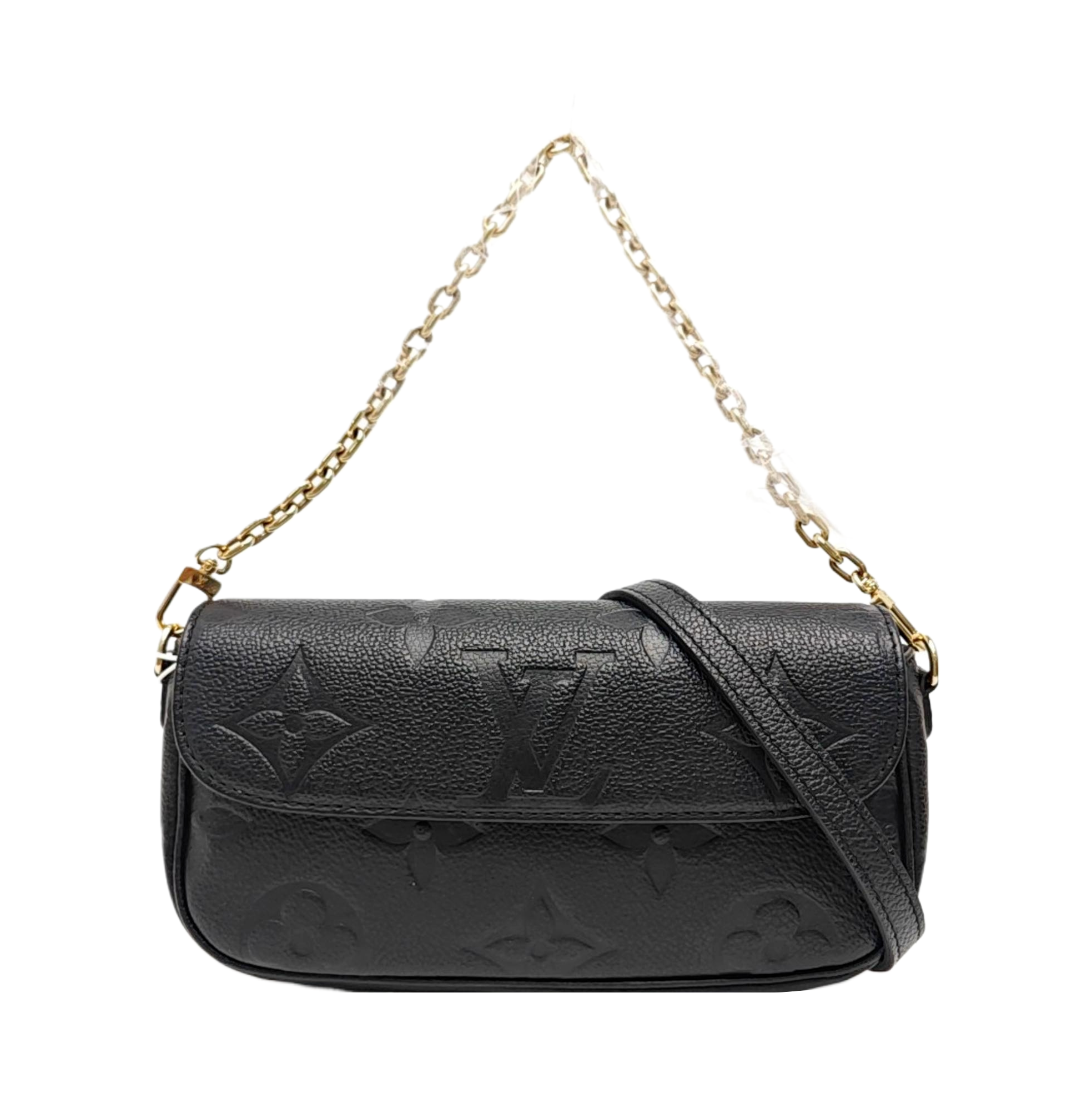 IVY Monogram Calfskin Black