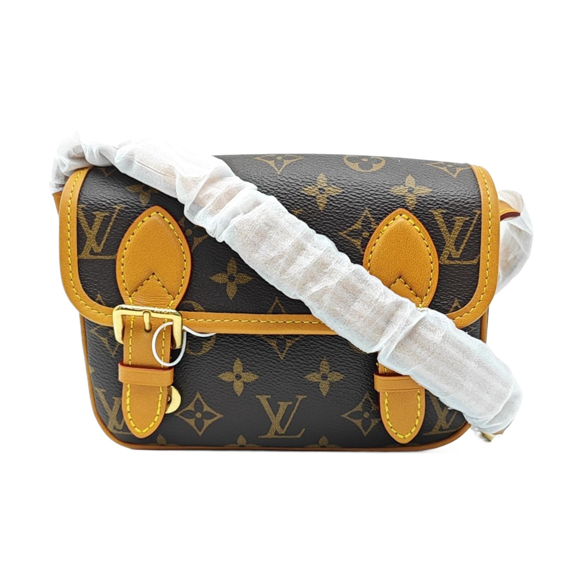 SATCHEL Mini Monogram Coated Canvas Brown