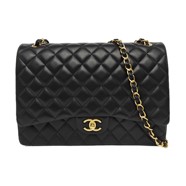 CLASSIC FLAP Maxi Quilted Lambskin Black