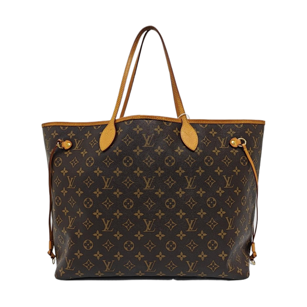 NEVERFULL GM Monogram Coated Canvas Brown