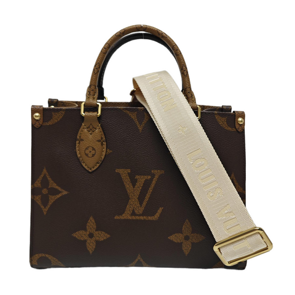 ONTHEGO PM Monogram Coated Canvas Brown
