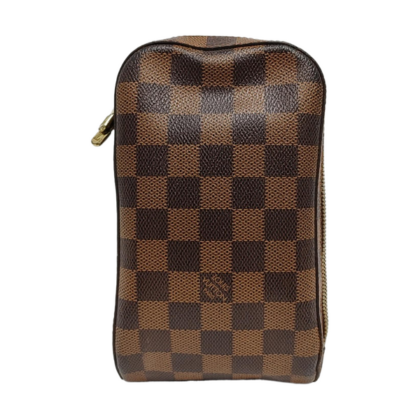 GÉRONIMOS Lona revestida Damier Ebene Marrón