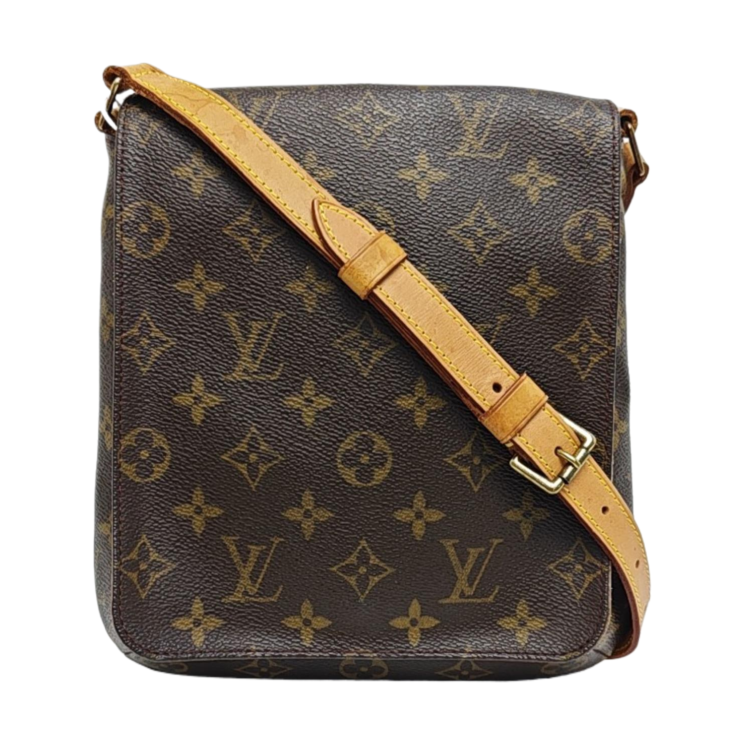 MUSETTE TANGO PM Monogram Coated Canvas Brown